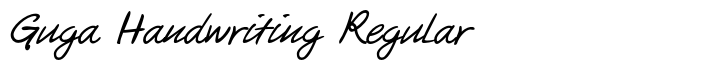 Guga Handwriting Regular